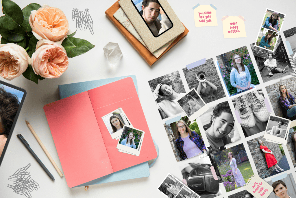 Custom-designed senior portrait albums, wall art, and keepsakes from premium photography session